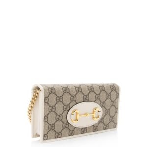 Gucci GG Supreme Horsebit 1955 Wallet on Chain Bag (SHF-4jsC4J) | AlmaBagz