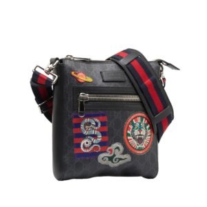 Gucci GG Supreme Night Courrier Crossbody (SHG-Qf1wvD) | AlmaBagz