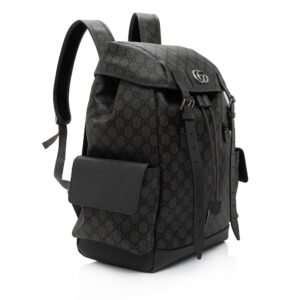 Gucci GG Supreme Ophidia Medium Flap Backpack (SHF-CmfPnj) | AlmaBagz