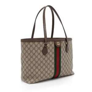 Gucci GG Supreme Ophidia Medium Shopping Tote (SHF-ZMdf0x) | AlmaBagz
