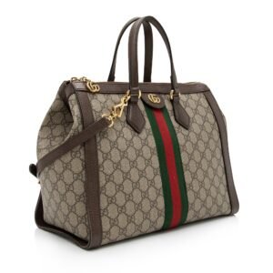 Gucci GG Supreme Ophidia Medium Top Handle Tote (SHF-EN4BhR) | AlmaBagz
