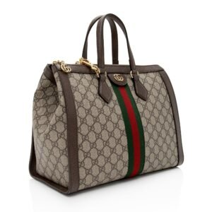 Gucci GG Supreme Ophidia Medium Top Handle Tote (SHF-CFDl5D) | AlmaBagz