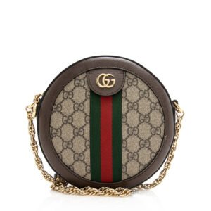 Gucci GG Supreme Ophidia Round Mini Shoulder Bag | AlmaBagz