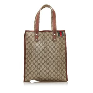 Gucci GG Supreme Web Loop Tote | AlmaBagz