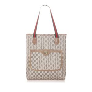 Gucci GG Supreme Web Tote Bag (SHG-20374) | AlmaBagz