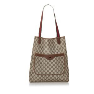 Gucci GG Supreme Web Tote Bag | AlmaBagz