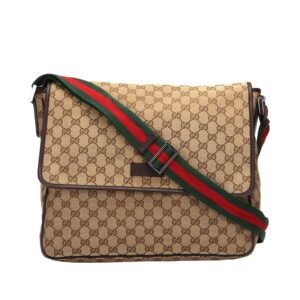 Gucci GG Web Canvas Crossbody Bag | AlmaBagz