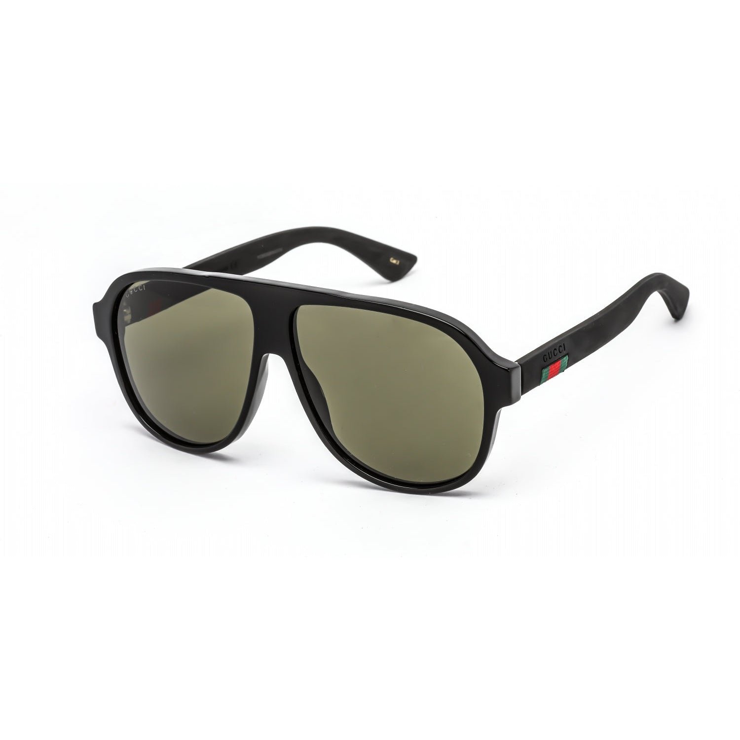 Gucci GG0009S Sunglasses Black / Green (S) | AlmaBagz