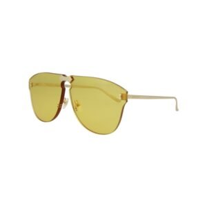 Gucci GG0354S Aviator Golden Metal Sunglasses Unisex (S) Unisex | AlmaBagz