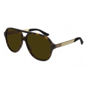 Gucci GG0688S Sunglasses Havana / Brown Polarized (S) Unisex | AlmaBagz