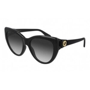 Gucci GG0877S Sunglasses Black / Grey Gradient (S) Women's | AlmaBagz