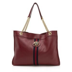 Gucci Glazed Leather Rajah Large Tote | AlmaBagz