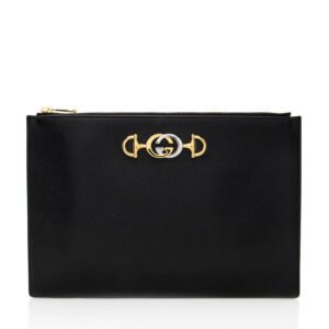 Gucci Grained Leather Zumi Pouch | AlmaBagz