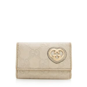 Gucci Guccissima Lovely Heart Key Case - FINAL SALE | AlmaBagz