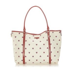 Gucci Heart Print Coated Canvas Joy Tote Bag (SHG-20371) | AlmaBagz