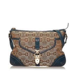 Gucci Horsebit Canvas Crossbody Bag | AlmaBagz