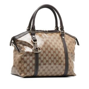 Gucci Large GG Crystal Charm Dome Bag (SHG-7wkE8H) | AlmaBagz