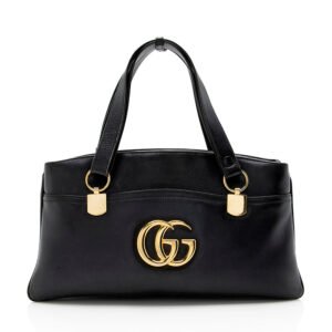 Gucci Leather Arli Large Top Handle Satchel - FINAL SALE | AlmaBagz