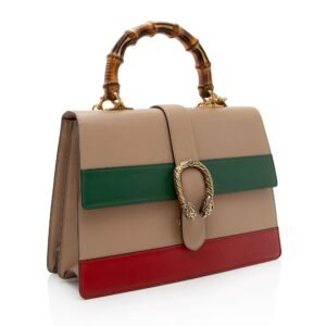Gucci Leather Bamboo Dionysus Large Top Handle Bag (SHF-M0eZzm) | AlmaBagz
