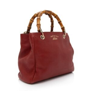 Gucci Metallic Leather Bamboo Mini Shopper Tote (SHF-Vl4q6H) | AlmaBagz