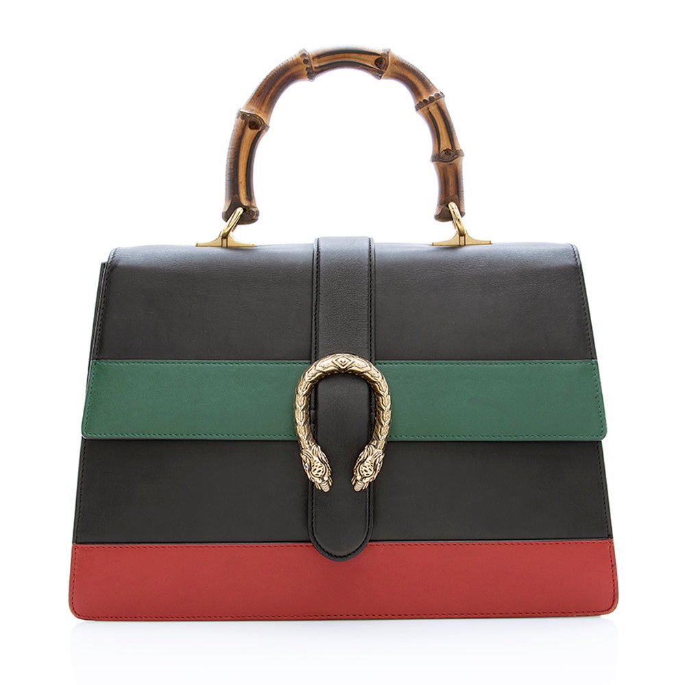 Gucci Leather Borsa Dionysus Large Top Handle Bag | AlmaBagz