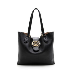 Gucci Leather Double G Small Tote | AlmaBagz