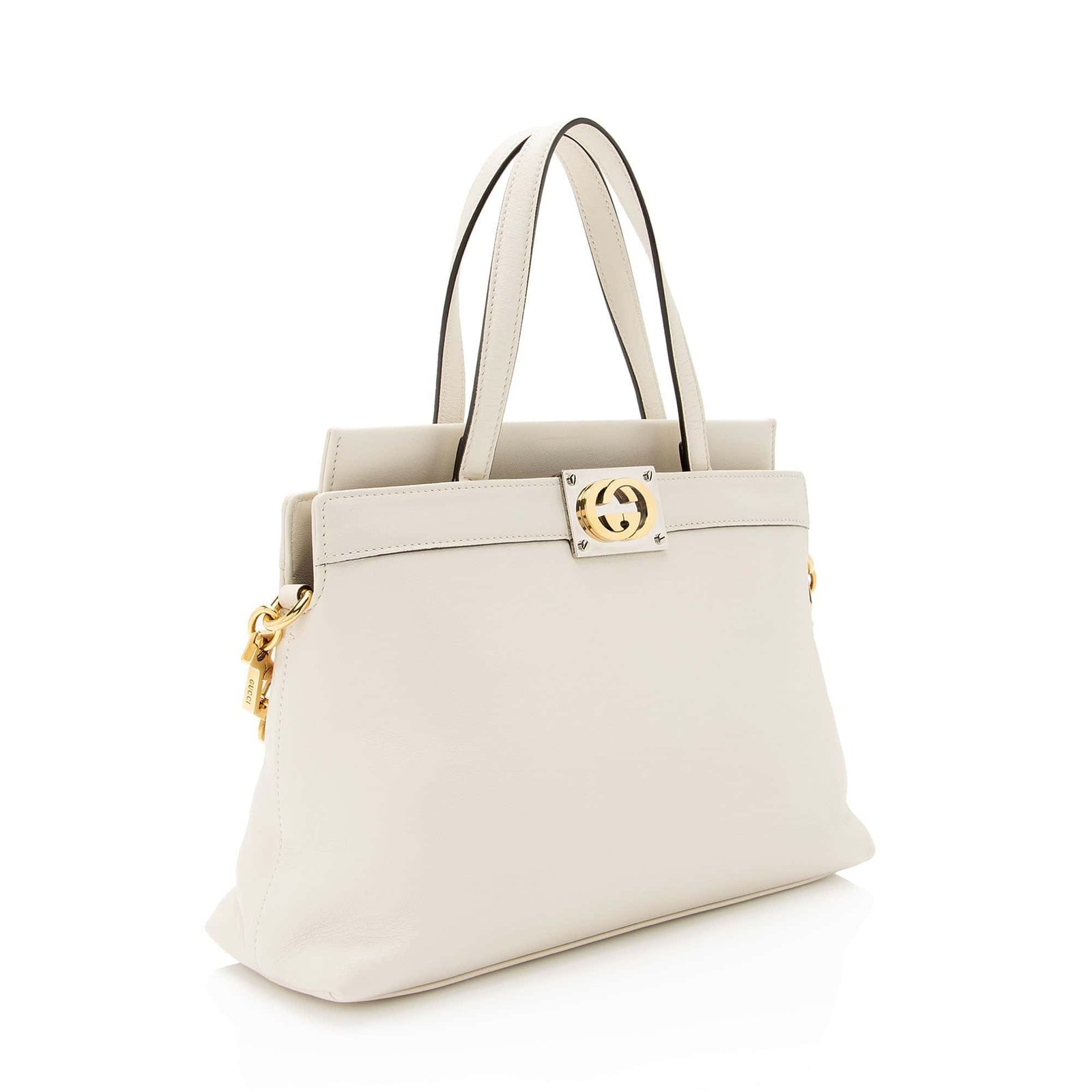 Gucci Calfskin Interlocking G Top Handle Bag (SHF-sjQV4q) | AlmaBagz