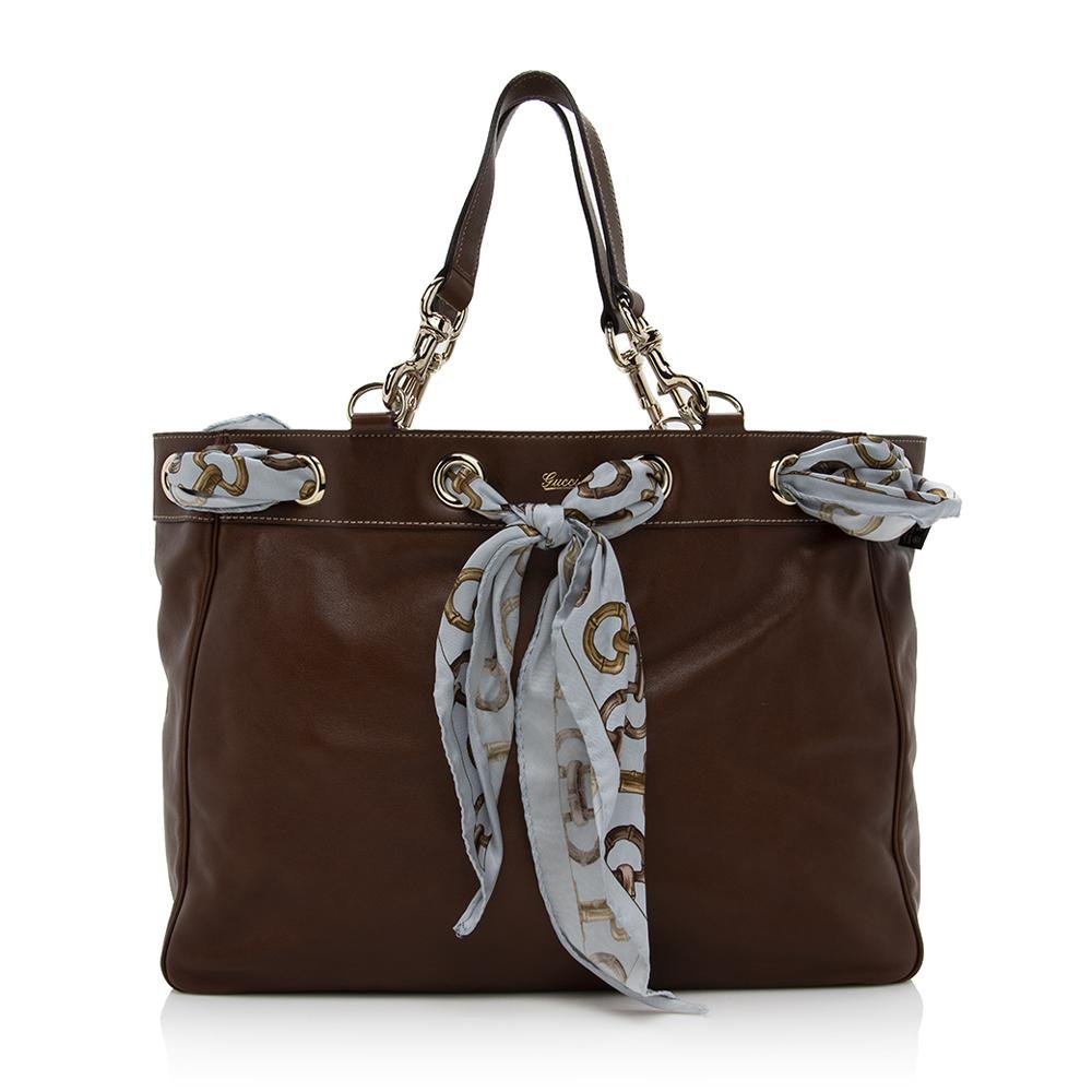 Gucci Leather Positano Large Tote (SHF-14460) | AlmaBagz
