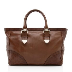 Gucci Leather Signoria Medium Tote (SHF-13286) | AlmaBagz