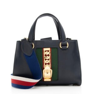 Gucci Leather Sylvie Top Handle Medium Tote | AlmaBagz