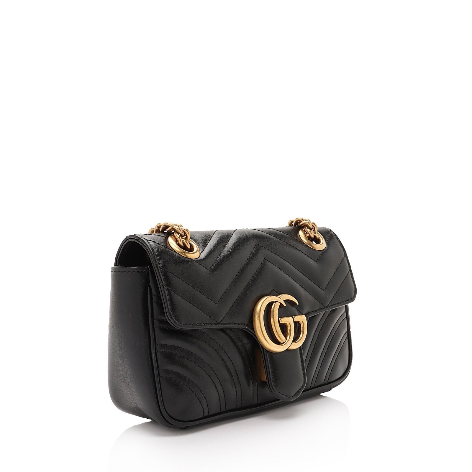Gucci Matelasse Leather GG Marmont Mini Shoulder Bag (SHF-iWJZlj) | AlmaBagz