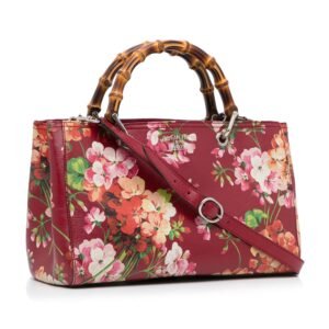 Gucci Medium Blooms Bamboo Shopper (SHG-NbVEVC) | AlmaBagz