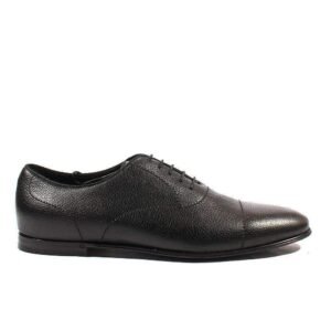 Gucci Men's Designer Shoes Black Pebbled Leather Oxfords (GGM1542) | AlmaBagz