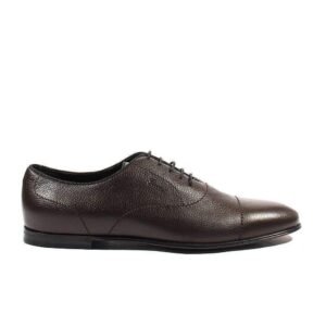 Gucci Men's Shoes Brown Pebbled Leather Oxfords (GGM1543) | AlmaBagz