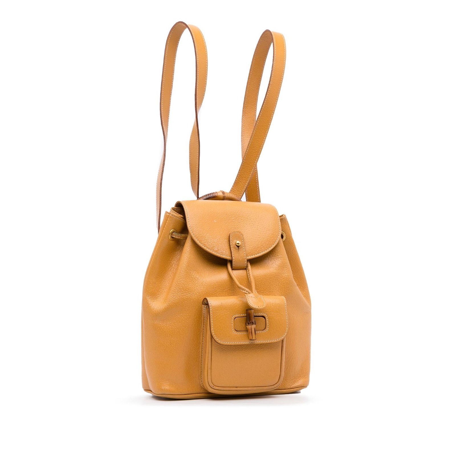 Gucci Mini Bamboo Leather Backpack (SHG-rseFEI) | AlmaBagz