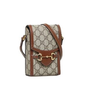 Gucci Mini GG Supreme Horsebit 1955 Crossbody Bag (SHG-UTCgC3) | AlmaBagz