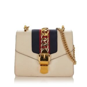 Gucci Mini Sylvie Leather Chain Shoulder Bag | AlmaBagz