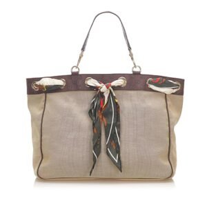 Gucci Positano Scarf Canvas Tote Bag (SHG-18542) | AlmaBagz