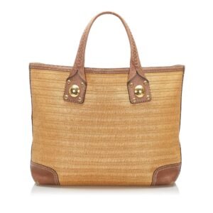 Gucci Raffia Tote Bag (SHG-16737) | AlmaBagz