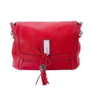 Gucci Bella Red Leather Shoulder Bag | AlmaBagz