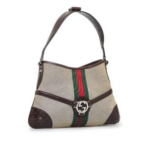 Gucci Reins Web Shoulder Bag (SHG-2amAPb) | AlmaBagz