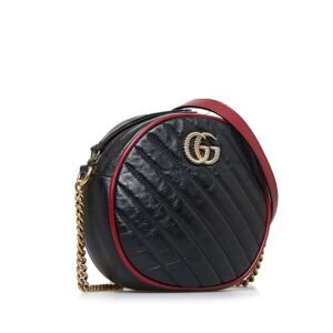 Gucci Round GG Marmont Crossbody Bag (SHG-4utPJf) | AlmaBagz