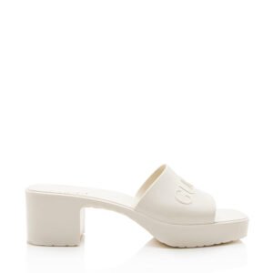 Gucci Rubber Slide Sandals - Size 9 / 39 | AlmaBagz