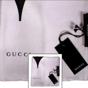 Gucci Shawl / Scarf Gray Silk (SHALS09) | AlmaBagz