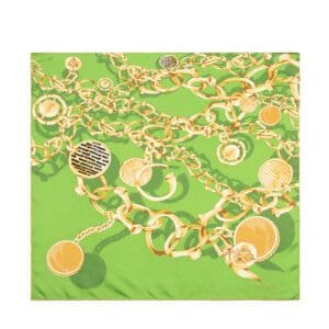 Gucci Silk Chain Print Scarf | AlmaBagz