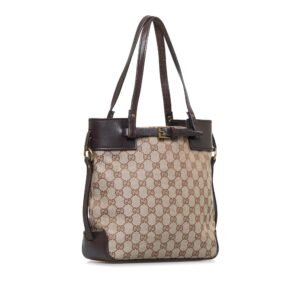 Gucci Small GG Canvas Belt Tote (SHG-Ri4jER) | AlmaBagz