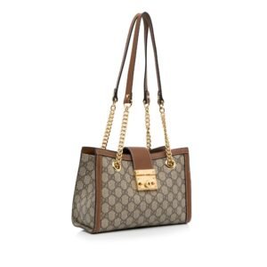 Gucci Small GG Supreme Padlock Tote (SHG-Sftv9N) | AlmaBagz
