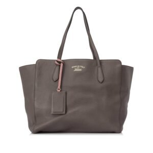 Gucci Small Swing Leather Tote Bag (SHG-20697) | AlmaBagz