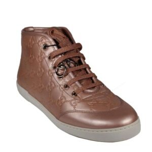 Gucci Sneakers Women Metallic Rose GG Leather (GGW2710) | AlmaBagz