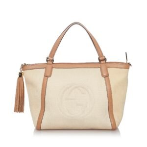 Gucci Soho Cellarius Canvas Satchel | AlmaBagz